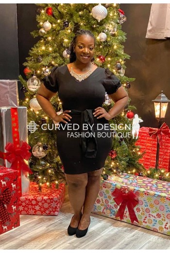 Little Black V-Neck Bodycon