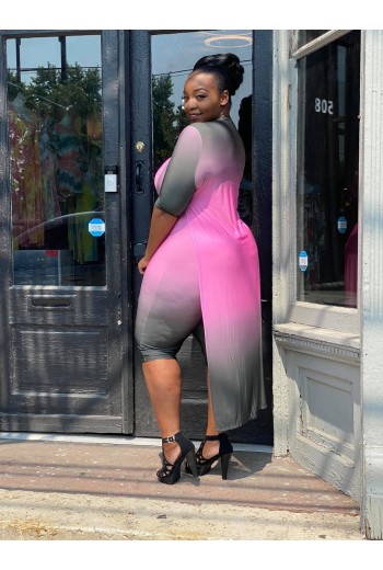 Pink 2 Piece Duster Set