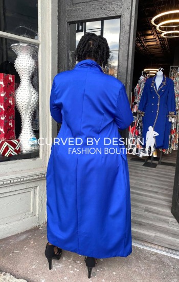 Blue Chain Link Dress Jacket
