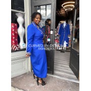 Blue Chain Link Dress Jacket