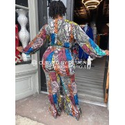 Multi-Color Snake Palazzo Jumpsuit