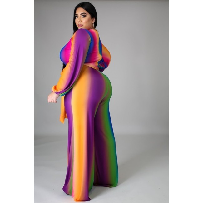 Rainbow Bright Palazzo Jumpsuit