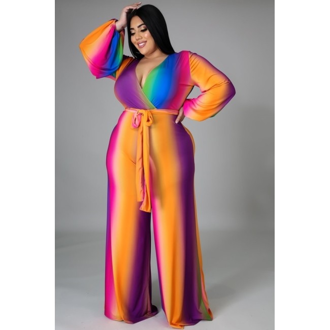 Rainbow Bright Palazzo Jumpsuit