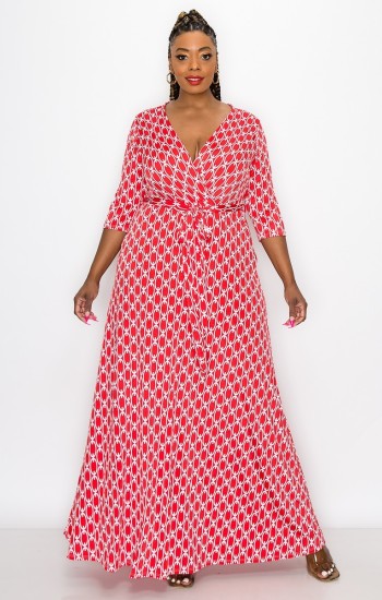 Red Line Maxi Dress