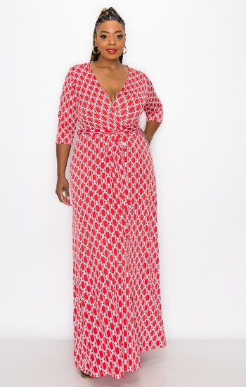 Red Line Maxi Dress