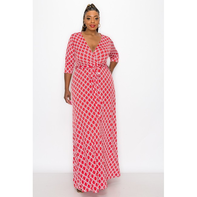 Red Line Maxi Dress