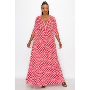 Red Line Maxi Dress