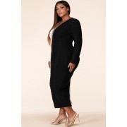 B&W Sweater Chain Bodycon