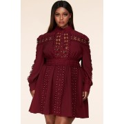 Studded Cross A-Line Dress