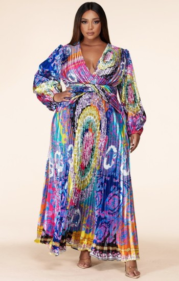 Multi Color Fan Maxi