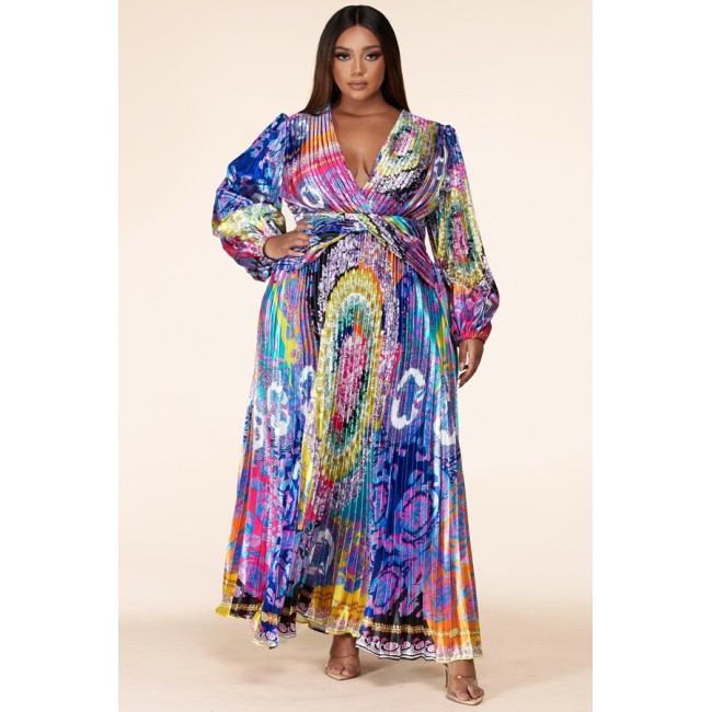 Multi Color Fan Maxi