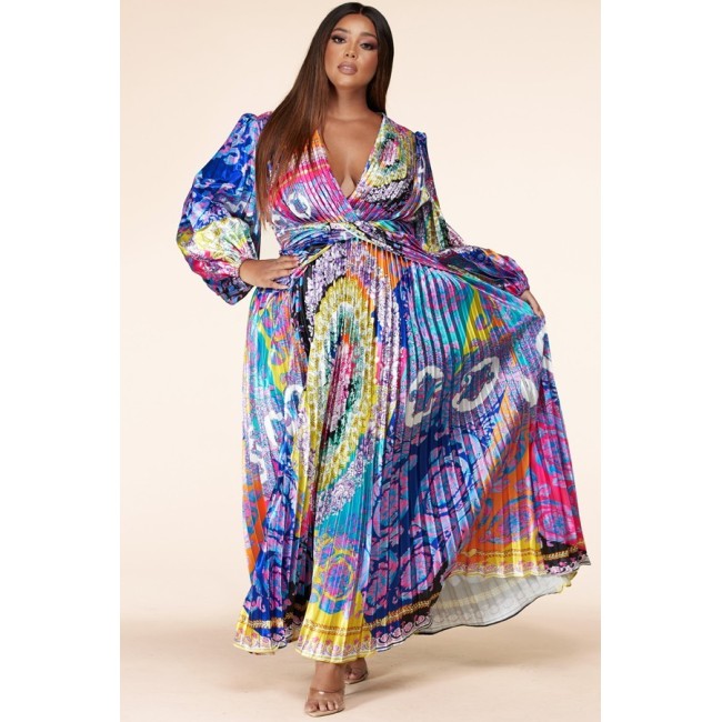 Multi Color Fan Maxi