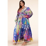 Multi Color Fan Maxi