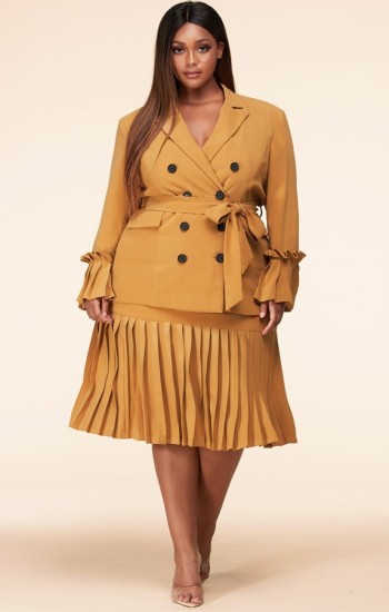 2 Piece Ruffled Skirt Set
